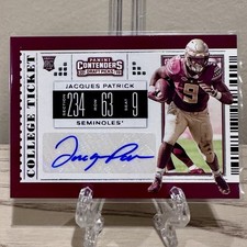 2019 PANINI Contenders Draft Picks #168 Jacques Patrick Auto Ticket Rookie RC