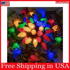 100LED 81 FT C9 Christmas String Lights Plug in Fairy Twinkle String Lights 8 Mo