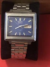 Vintage SEIKO Actus 7019-5070 Men's Automatic Watch Blue Dial Working Condition