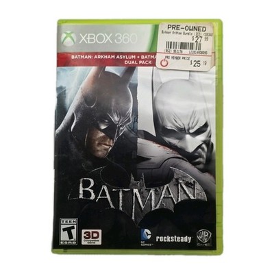Batman Arkham Asylum + Arkham City Dual Pack CIB Xbox 360 Tested Working