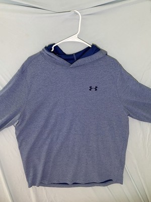Under Armour ColdGear Men s Pullover Hoodie Loose Long Sleeve Blue XL