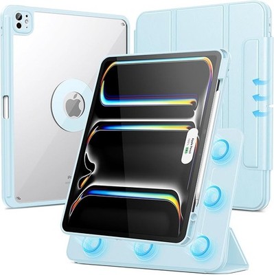 Case for iPad Pro 13-inch 2024/2025 with Pencil Holder & Kickstand, Shockproof