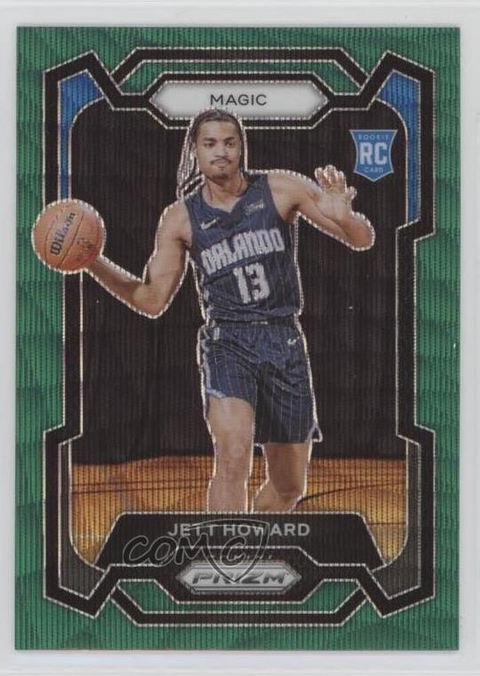 2023-24 Panini Prizm Green Wave Prizm Jett Howard #132 8d4
