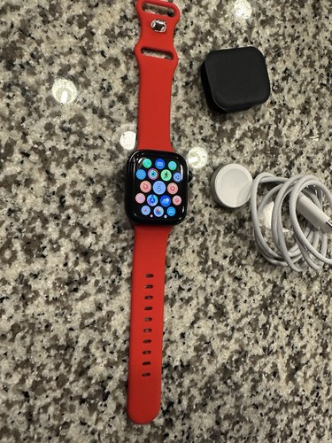 Apple Watch Series 10 GPS 42mm Negro con Banda Roja (Banda no Apple) ENVÍO GRATUITO - Imagen 2 de 7