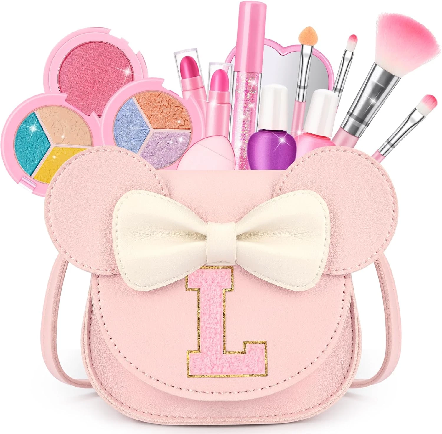 Kids Makeup Kit for Girls - 15 Pcs Real Washable Make up Set - Non Toxic Toddler