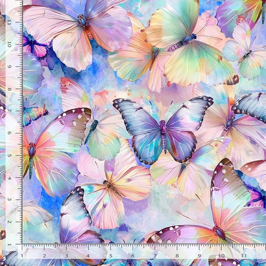 Butterfly Butterflys Butterflies CD3777 Timeless Treasures Durable Cotton Fabric