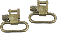 Pair of 1 Inch Tri-Lock Gun Sling Swivels All Metal Three Color Options 