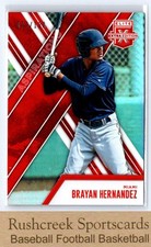 2017 Panini Elite Extra Edition #108 Brayan Hernandez Aspirations Orange /100