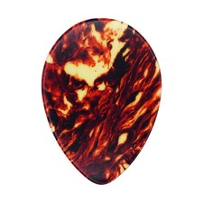 Celluloid Brown Tortoise Guitar Pick - .46mm Thin 354 Med. Teardrop Made In USA
