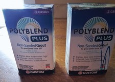 Custom Building Products PolyBlend Plus Non-Sanded Grout 10 lbs - 2 Boxes - New!