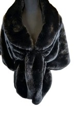 Faux Fur Women's Shawl, Large