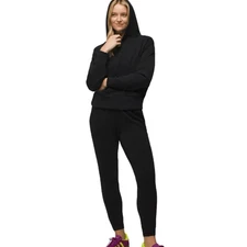 Prana Women's Black Hoodie & Leggings Set Size L Casual Fall Outfit