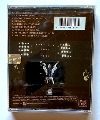 SEALED MINIDISC Ozzy Osbourne Sabbath 1980/81 Blizzard of Ozz