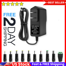 Universal Ac Adapter Power Supply 100-240v 50/60hz 1a Dc 9v Transformer USA ...