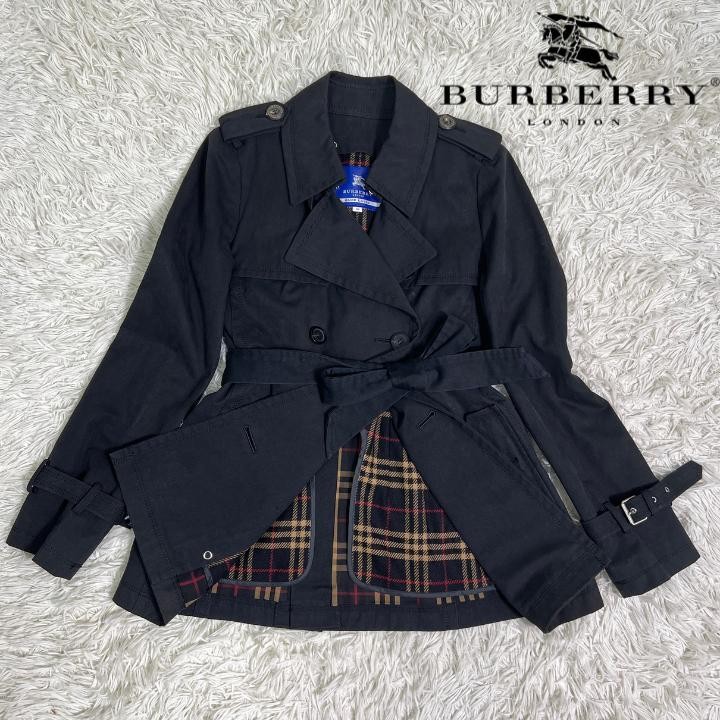 Burberry London Trench Coat Black 38 m2_0806