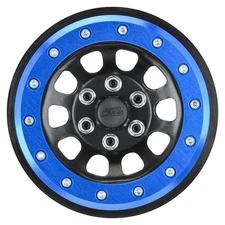 Pro-Line Racing Steelies Blue/Black 2.9" Stamped Steel Dual Offset +2/+10 Wheels