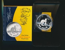 Australia: 2007 $1 Kangaroo Proof in Case Cat $170 Rolf Harris Design Scarce