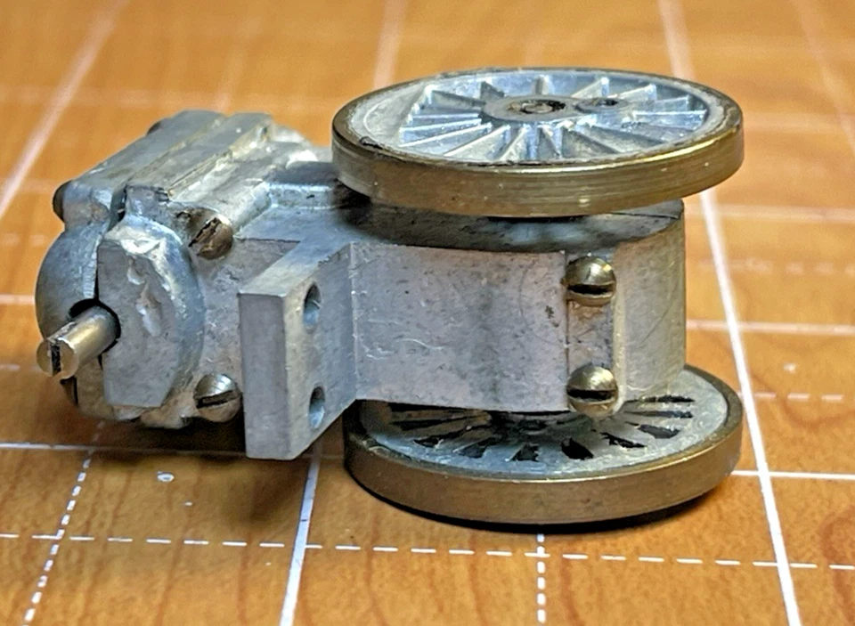 DRIVE GEAR TRANSFER 4-6-2 PACIFIC STEAM LOCOMOTIVE POST-WAR BRASS DIECAST MANTUA - Image 2 of 4