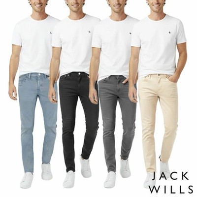 Jack Wills Gabardine Herrenjeans Erhältlich in 4 Farben & in 32 - 40'' Größen Neu