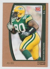 B.J. RAJI Packers 2009 Topps Unique BRONZE Rookie Card #184 SP RC #43/99 SSP /99