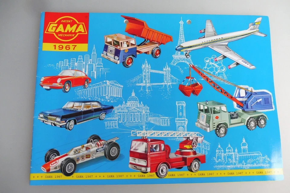 Sehr schöner und sehr gut erhaltener GAMA Katalog 1967, 35 Seiten Hefterlochung