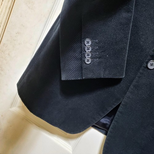 Banana Republic Blazer Mens 42L Black Corduroy Jacket Sport Coat Classic Turkey - Picture 7 of 19