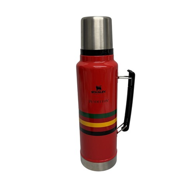 #ad #ad Stanley Thermos Bottle 32 Oz Red Pendleton Stripes Handle Stainless Steel $34.99