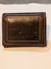 Carhartt Brown Distressed Leather & Fabric Tr...