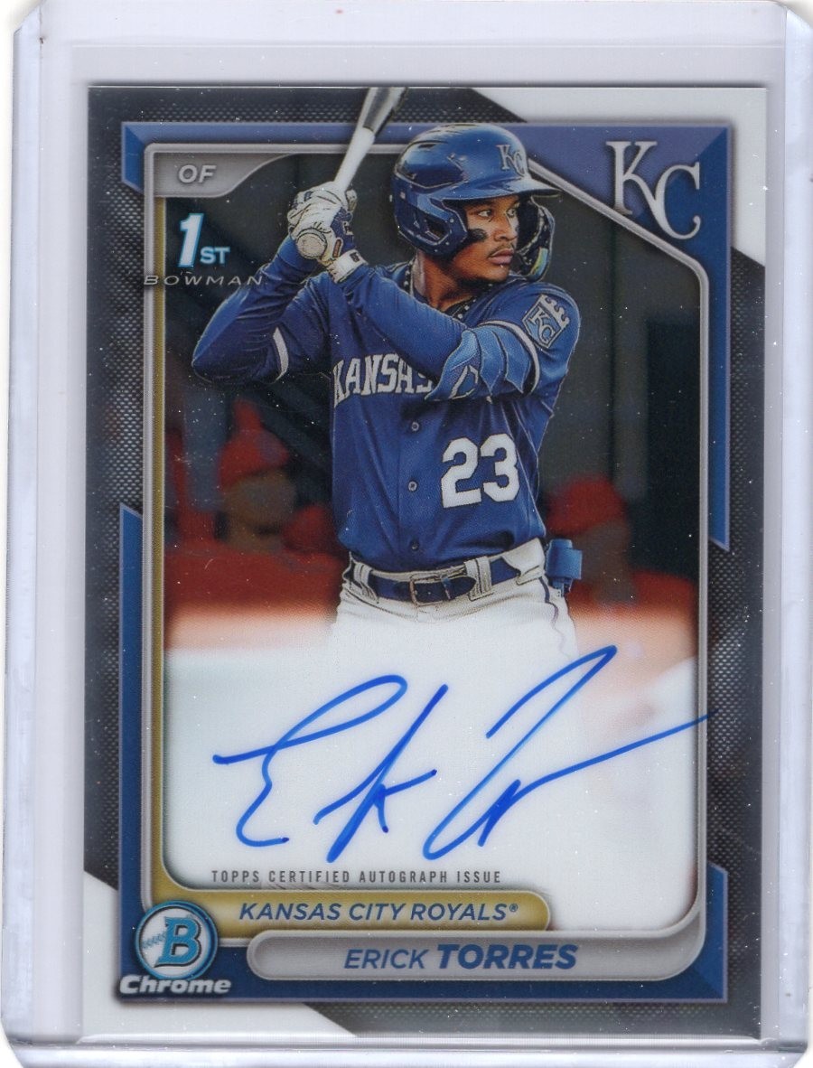 2024 Bowman - Chrome Prospect Autographs Erick Torres #CPA-ET (AU, RC)