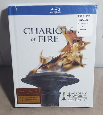 NEW Chariots of Fire 1981 Blu-ray SEALED w/ 4-song CD sampler & 36 pg DIGIBOOK