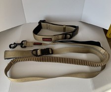 KONG Reflective Shock Absorbing Hands Free Bungee Dog Leash With Size L Collar