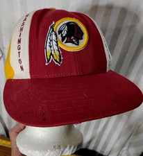Vintage NFL Washington Red Skins Fitted Trucker Baseball Cap Hat