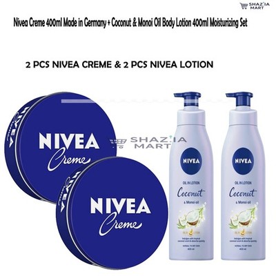 Nivea Creme 400ml Made in Germany  Coconut & Oil Body Lotion 400ml Moisturizer