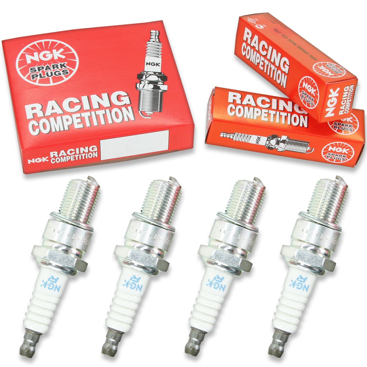 4pcs 98-01 KTM 125 EXC NGK Racing Spark Plugs 124cc 7ci Kit Set Engine js
