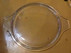 Pyrex Vintage Cinderella Casserole Lid Clear Glass, Round Tabbed, #475-05