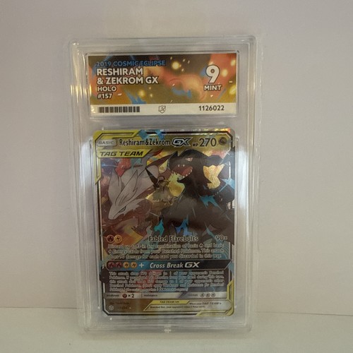 Reshiram & Zekrom-GX graded ACE 9 for sale on eBay