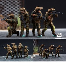 Homemade 1/72 US Tactical Task Force Assault Team 4 Soldiers Model