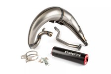 Auspuff Stage6 Streetrace high mount CNC rot / schwarz Yamaha DT50