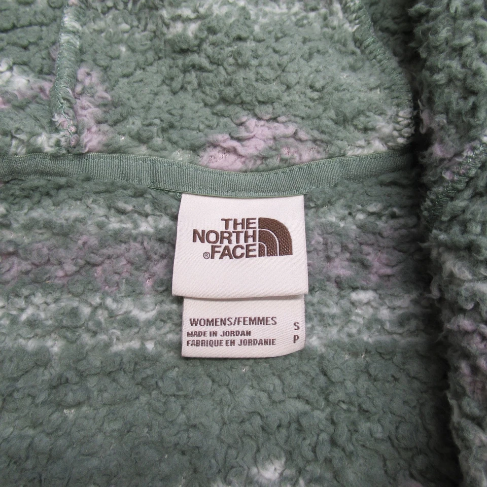 Женская толстовка с капюшоном The North Face Размер Small Зеленый Ацтекский Шерпа Флис Campshire Пуловер - Изображение 4 из 4