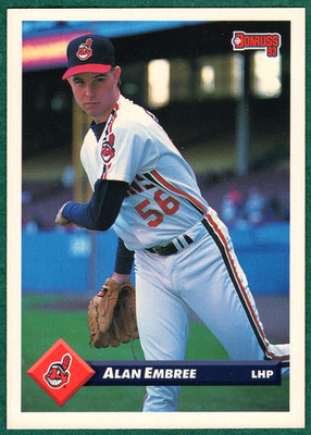 Alan Embree - 1993 Donruss #333 - Cleveland Indians Baseball Card
