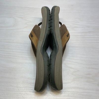 Teva Mens Jetter 1002122 Brown Suede Open Toe Flip Flop Slip 