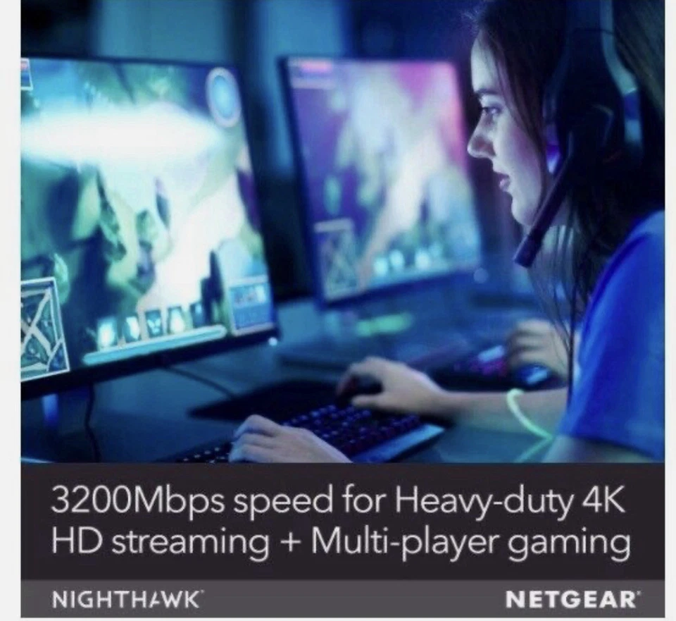 Netgear Nighthawk X6 AC3200 Tri-Band WiFi Router - Image 4 of 4