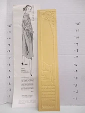 BETTY ROSE 1957 news advertising mat women's clothing Eames coat suit #1