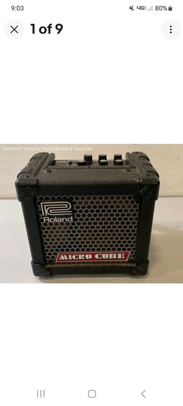 Roland Micro Cube Portable Guitar Amp | Battery Powered *AMP ONLY*