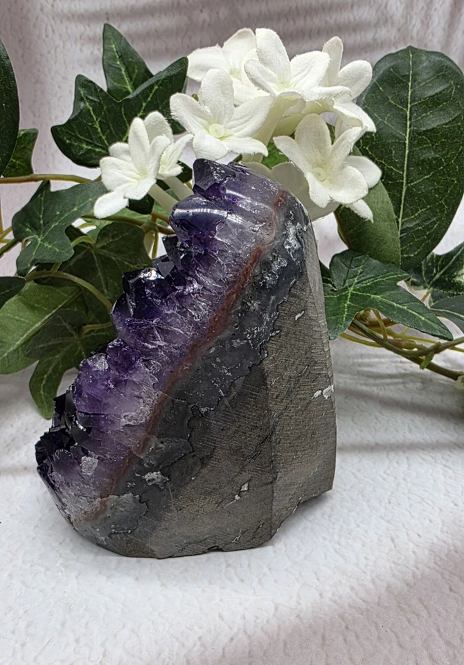 AAA Grade Natural Amethyst Geode Cluster, Polished Sides, Uruguay Deep Purple - Image 4 of 4