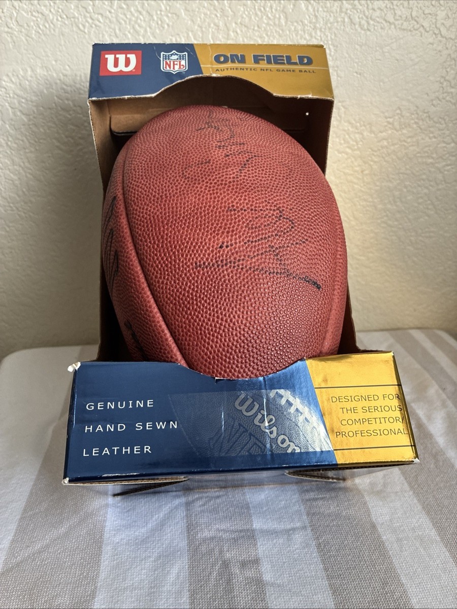 Official NFL Authentic Wilson On Field Game Ball Football SIGNED