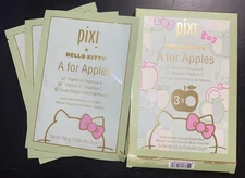 Pixi Sanrio Hello Kitty A for Apple Face Facial Mask 3 Set