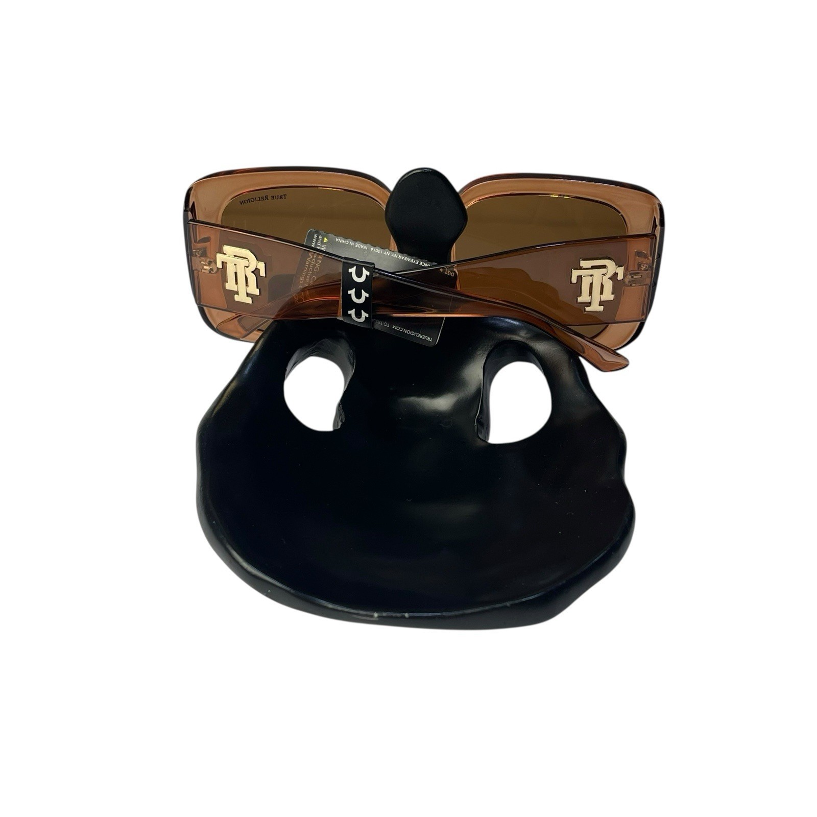 TRUE RELIGION Brown Transparent Oversized TR56404 Sunglasses NEW NO CASE thumbnail 3