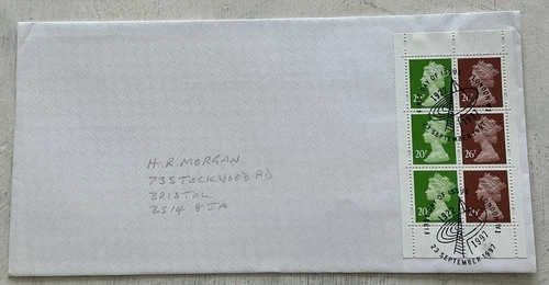 GB QEII 1997 BBC Prestige Booklet Machin Pane Plain FDC London Aerial W1 SHS