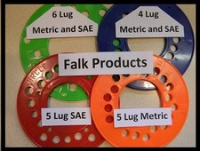 Wheel bolt stud lug pattern template gauge ci...